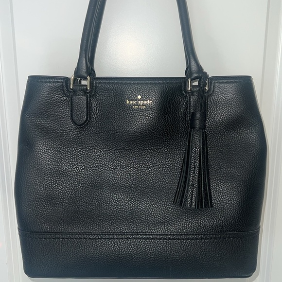 Kate Spade Jenner McCall Street Black Pebbled Leather Satchel - Picture 6 of 14